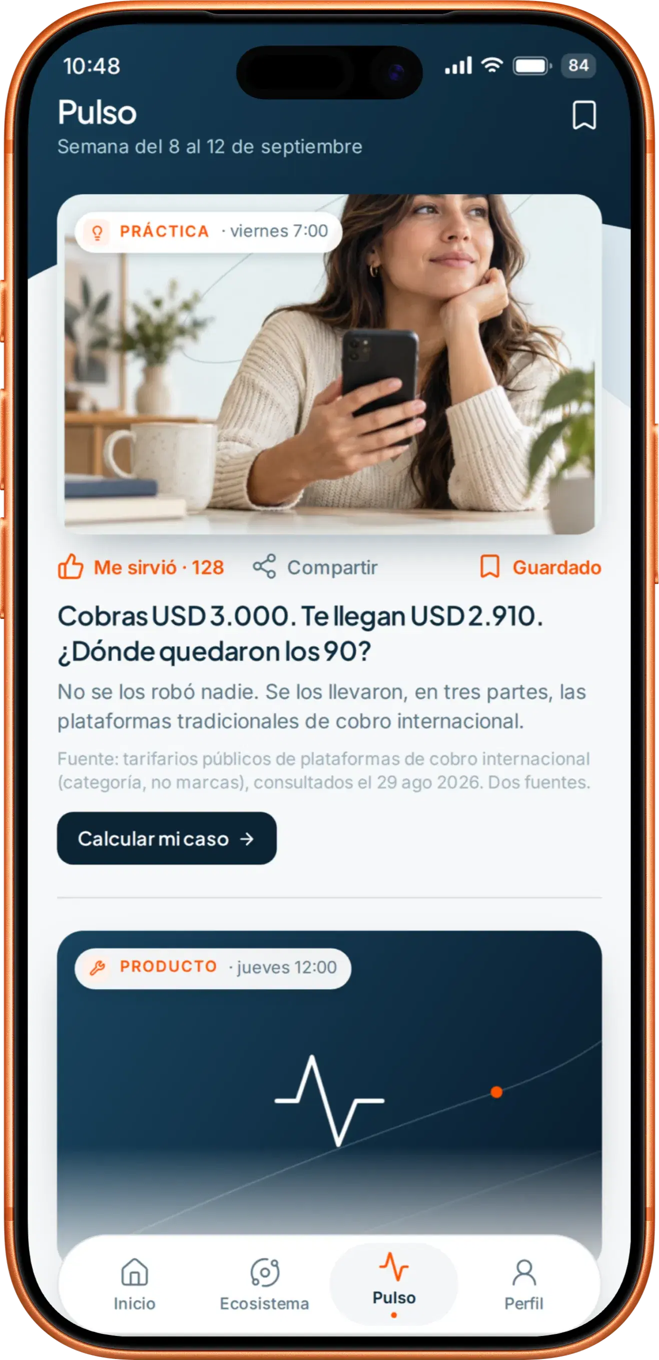 Vue Pulse dans Orbichain