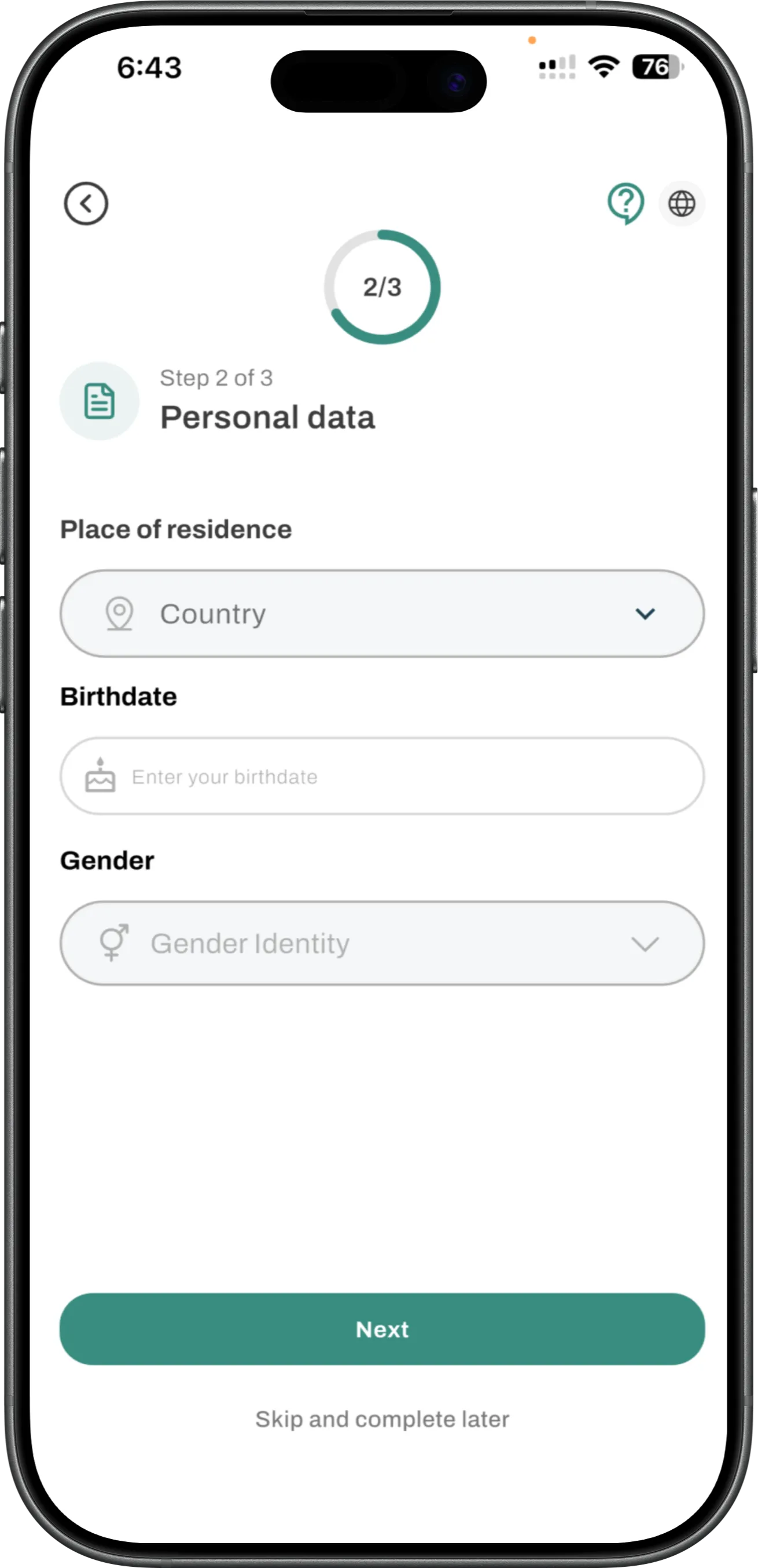 Orbichain app on a phone